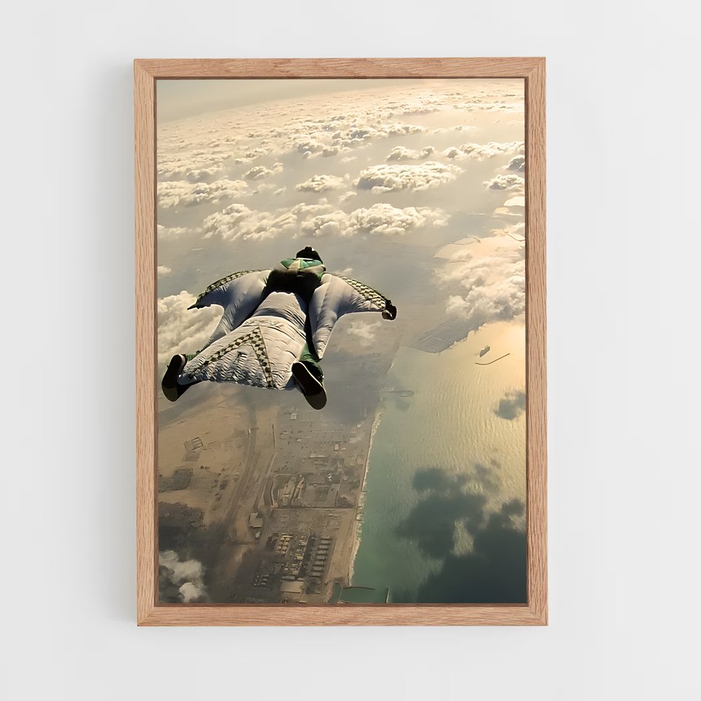 Poster Saut dans le Vide – affiche Base jump (vue 4)